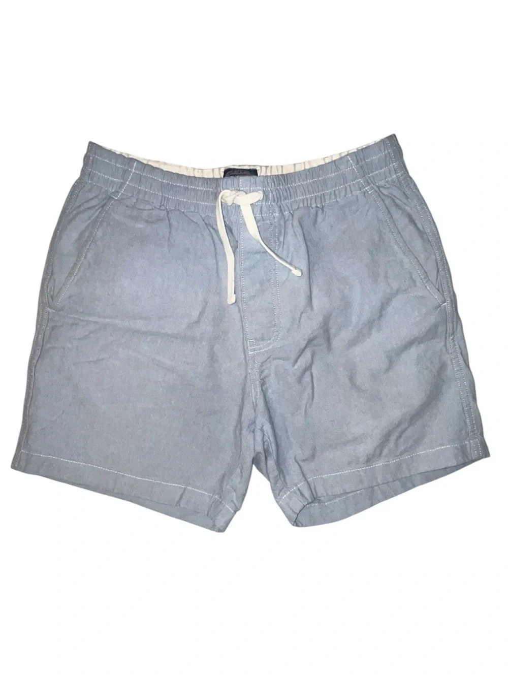 J. Crew Light Blue Shorts Drawstring Waist Side And Back Pockets Size Small